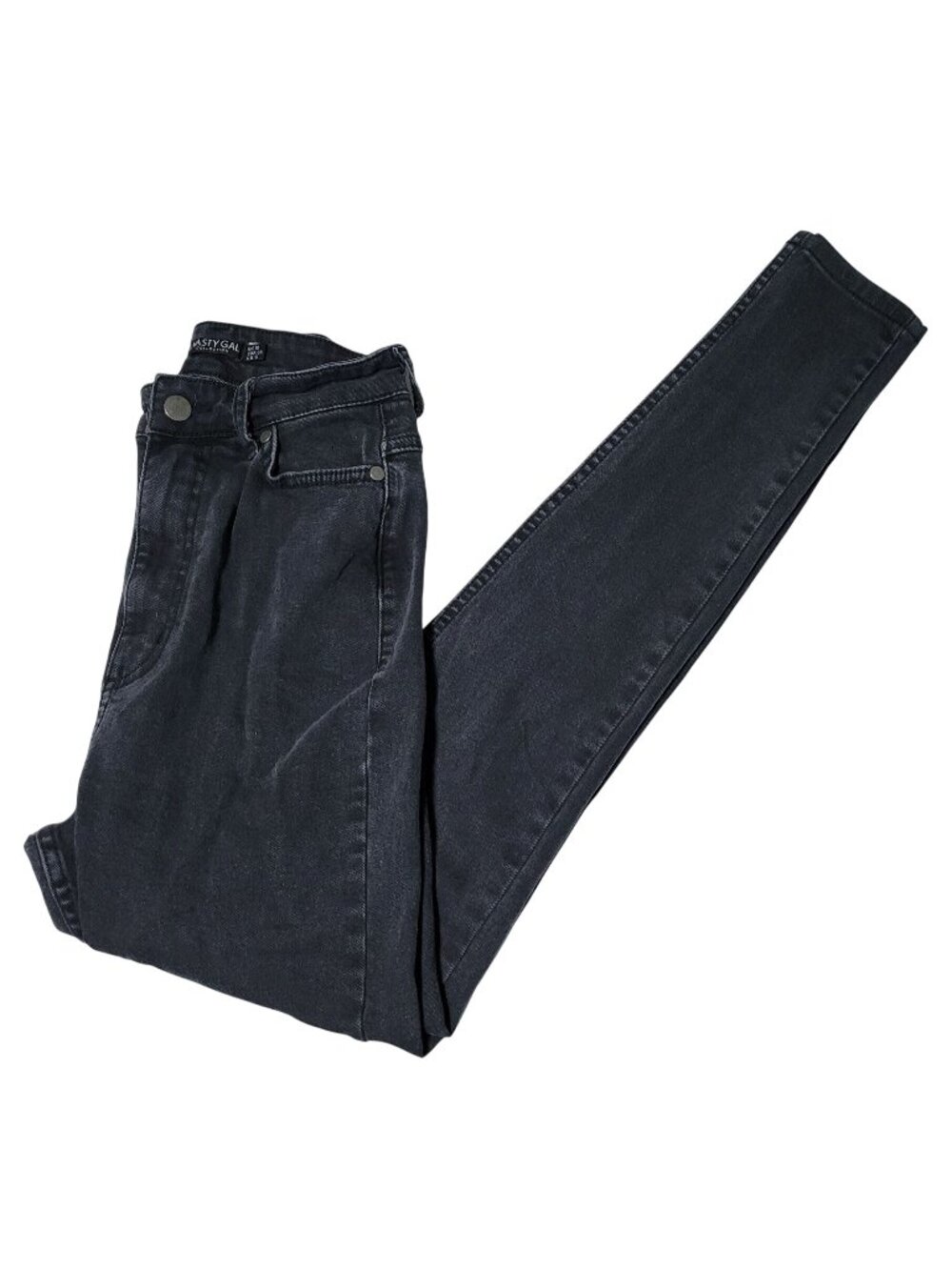 Nasty Gal Jeans Womens Size 6 Skinny High Rise Black Denim Pants